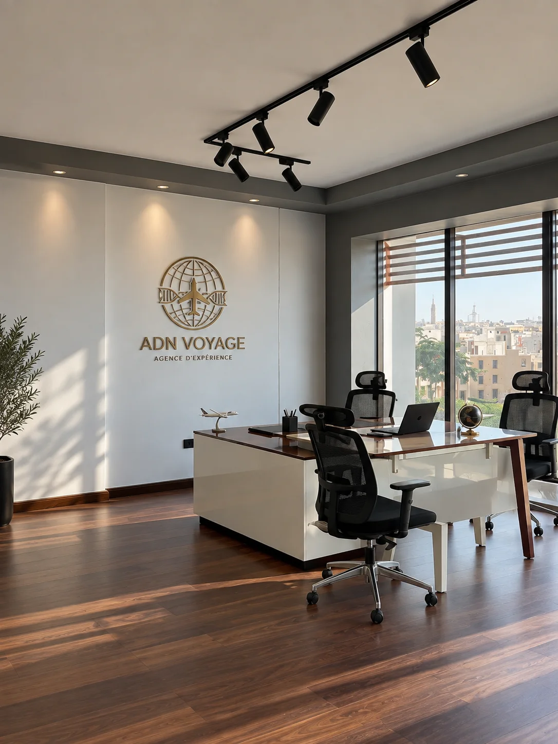 Bureaux ADN Voyage baignés de lumière naturelle