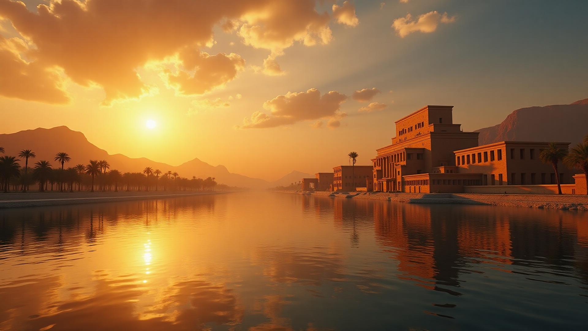 Paysage doré au coucher du soleil — ADN Voyage