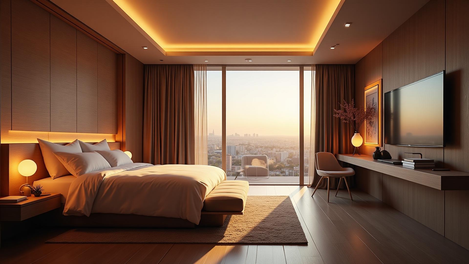 Hôtel futuriste design émotionnel avec technologie innovation - Hôtellerie luxe demain - ADN Voyage