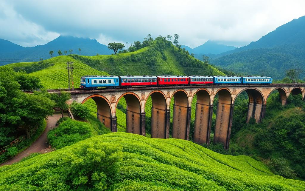 Train de Kandy à Ella au lever du jour