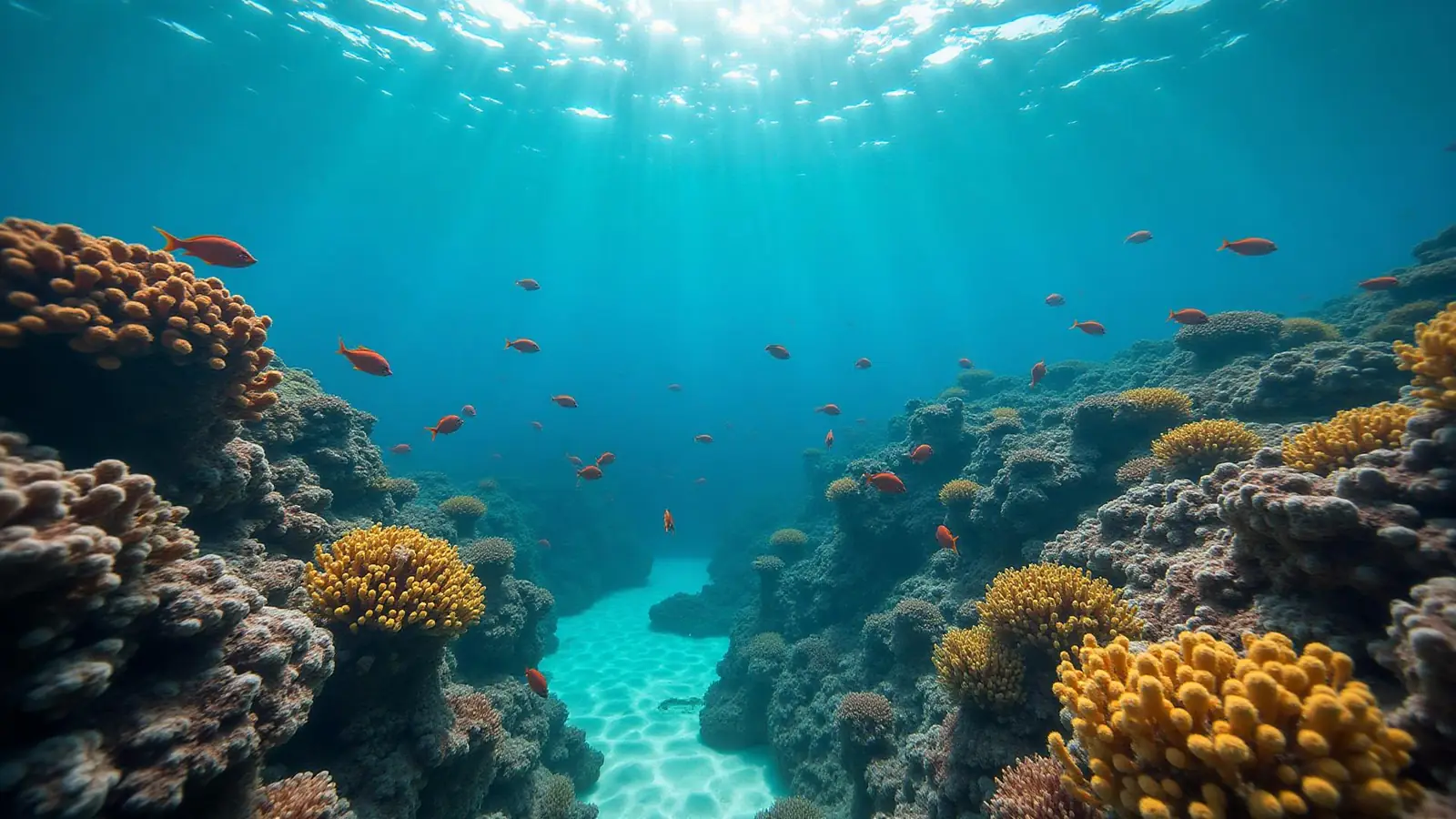 Plongée sur un récif des Maldives