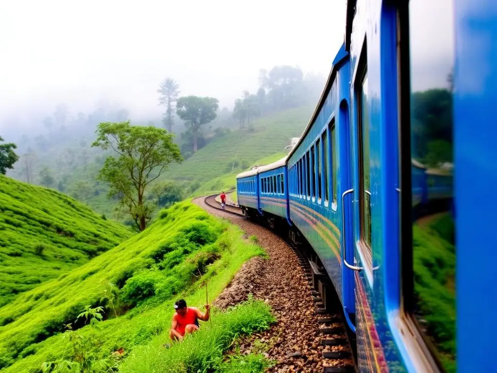 Train dans les montagnes du Sri Lanka