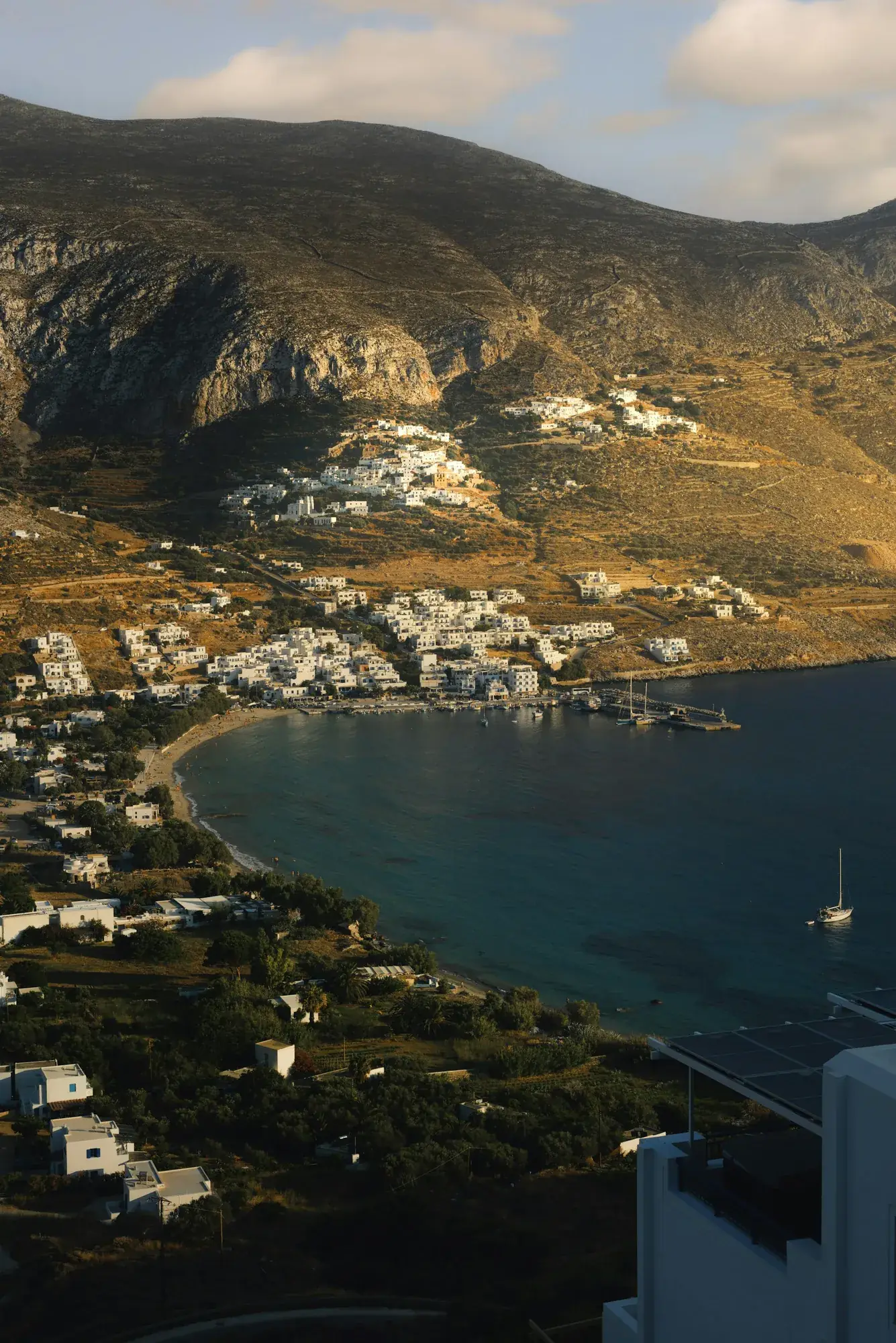 Baie d'Aigiali vue des hauteurs, Amorgos
